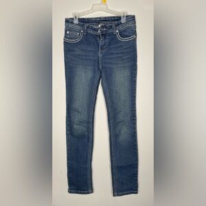 PD&C Girls Dark Blue Skinny Jeans